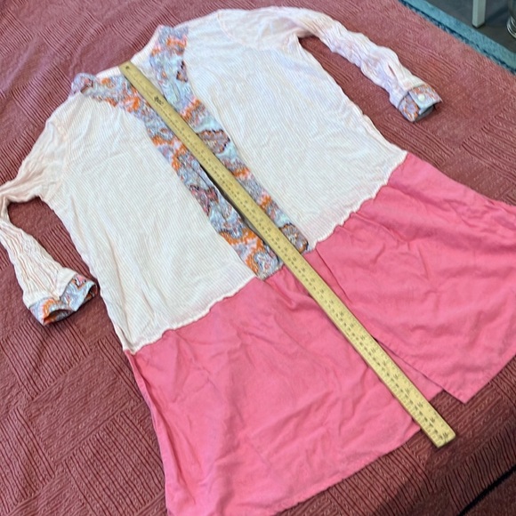 Vintage paisley / striped coverup / after swim robe - Picture 10 of 16